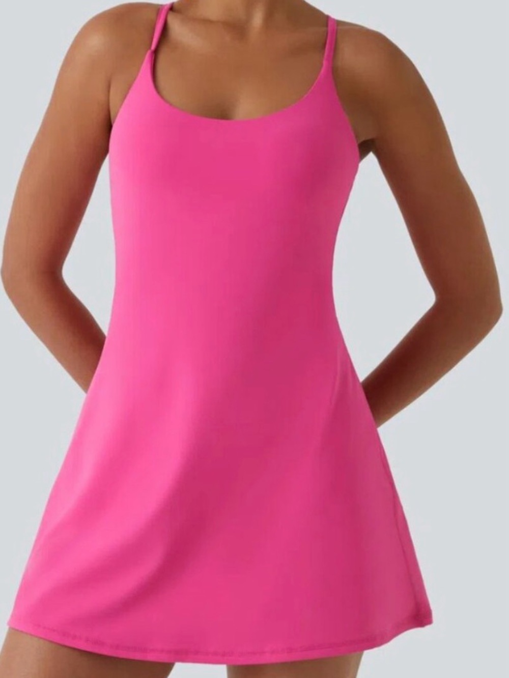 HALARA Hot Pink Strappy Tank Top
